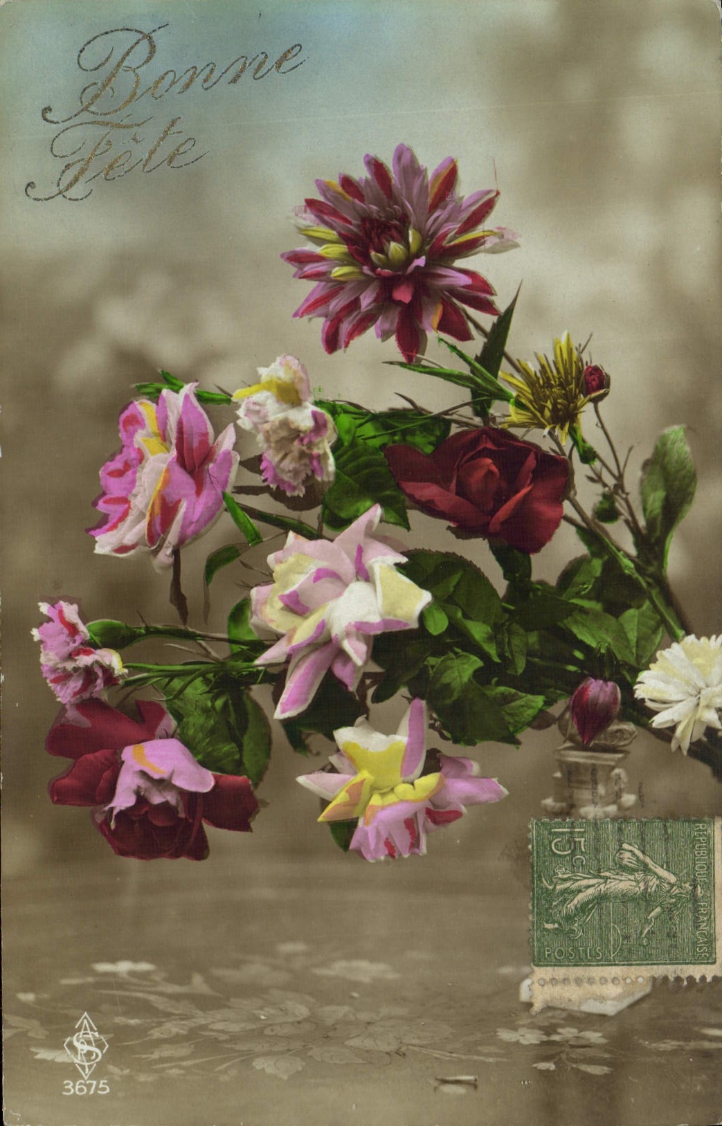 CPA Fantaisie Fleurs