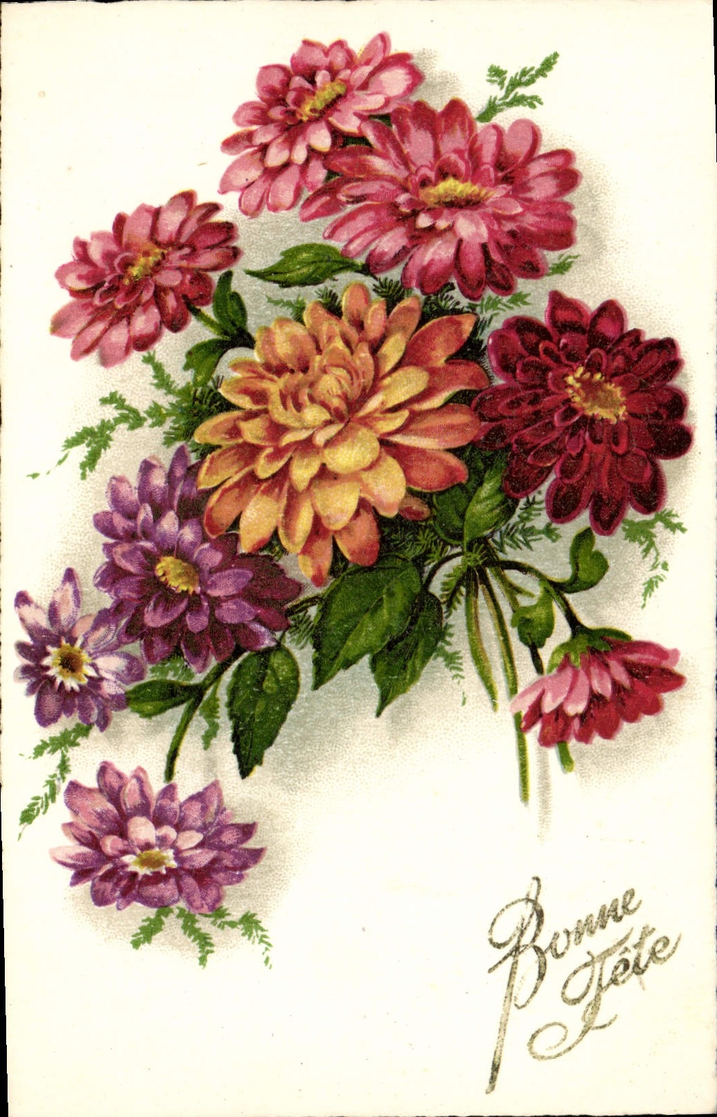 CPA Fantaisie Fleurs