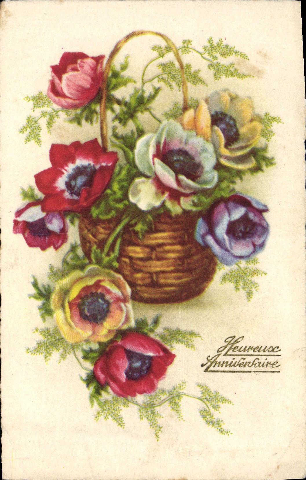 CPA Fantaisie Fleurs