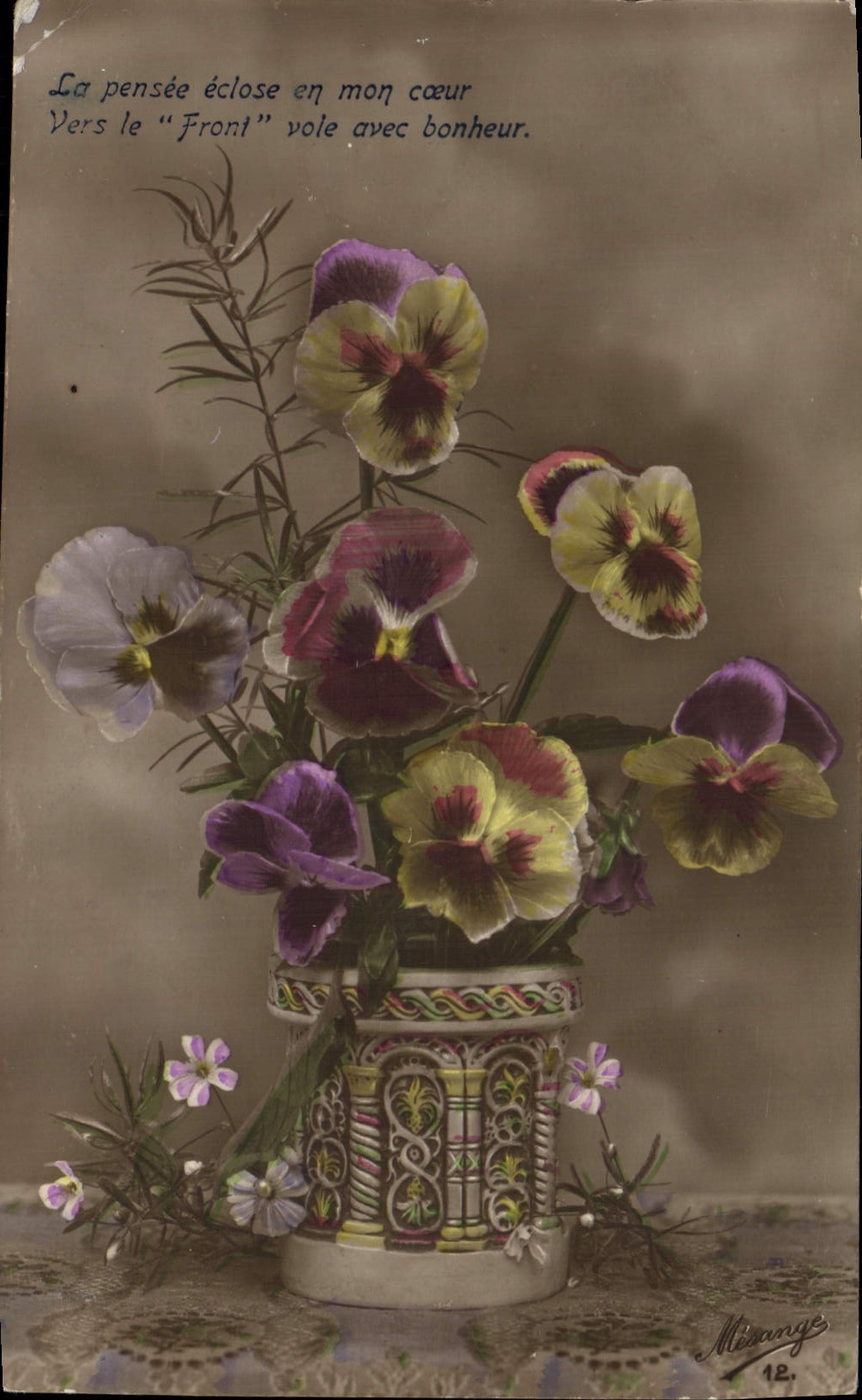 CPA Fantaisie Fleurs