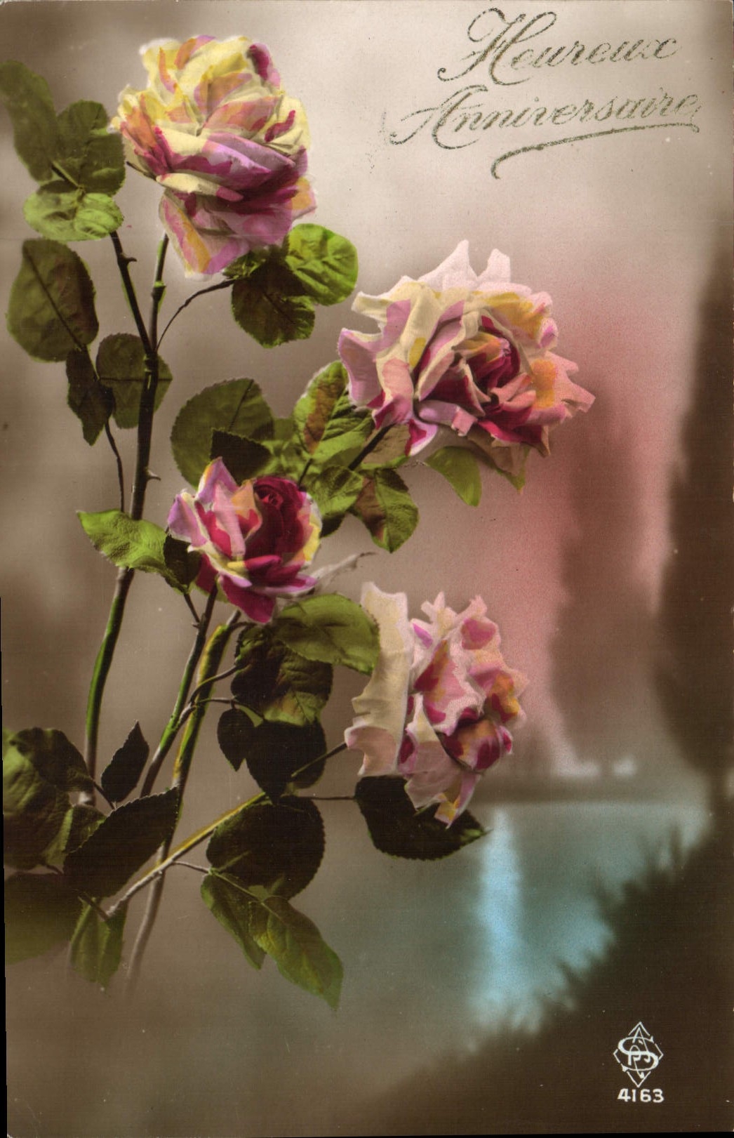 CPA Fantaisie Fleurs