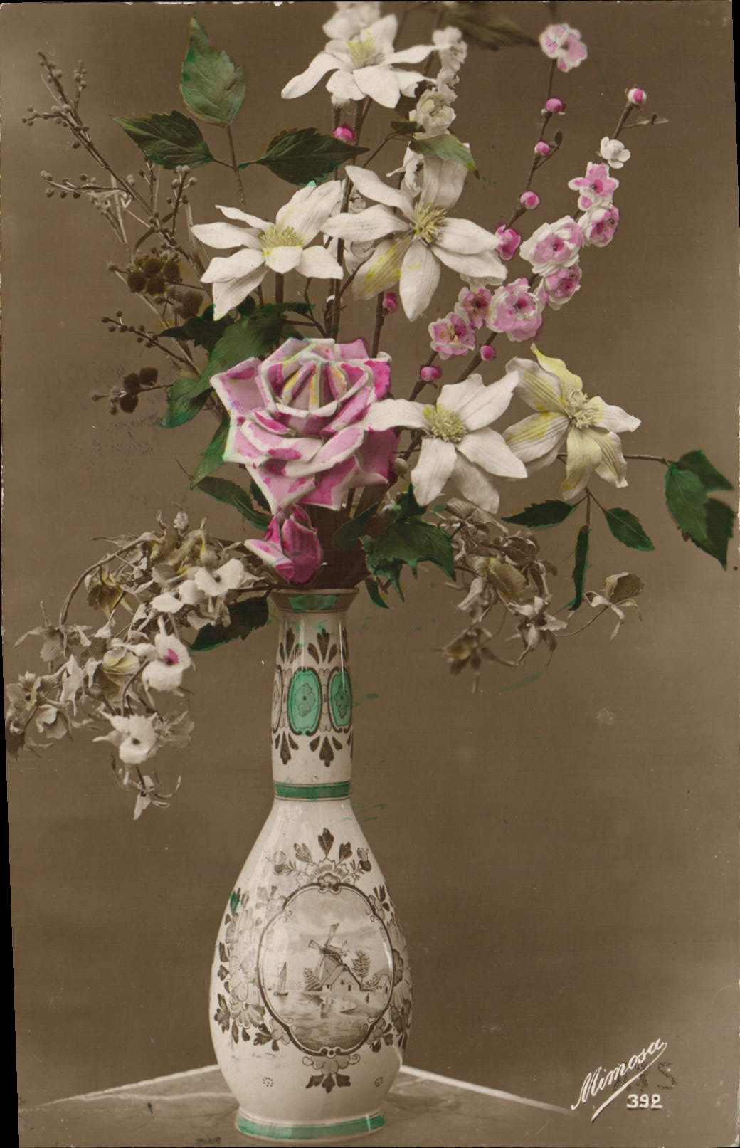 CPA Fantaisie Fleurs