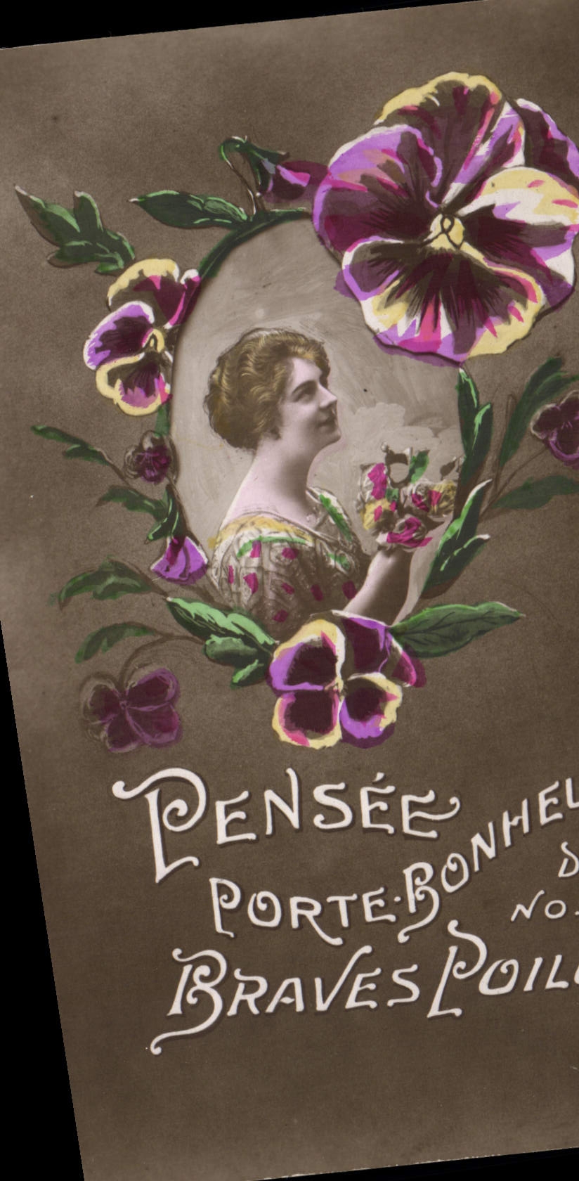 VINTAGE POSTCARD Fantasy Woman Feleirs Hairy Militaria