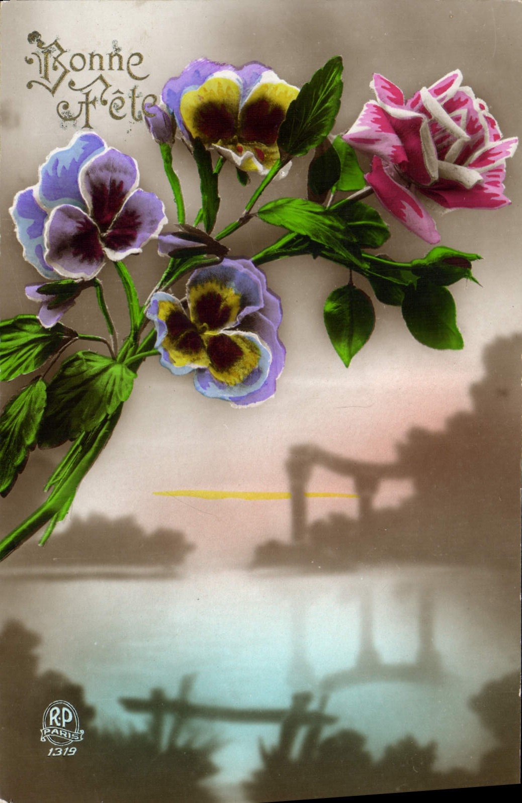 CPA Fantaisie Fleurs