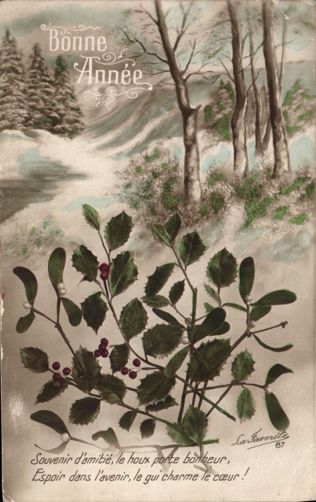 CPA Fantaisie Bonen annee