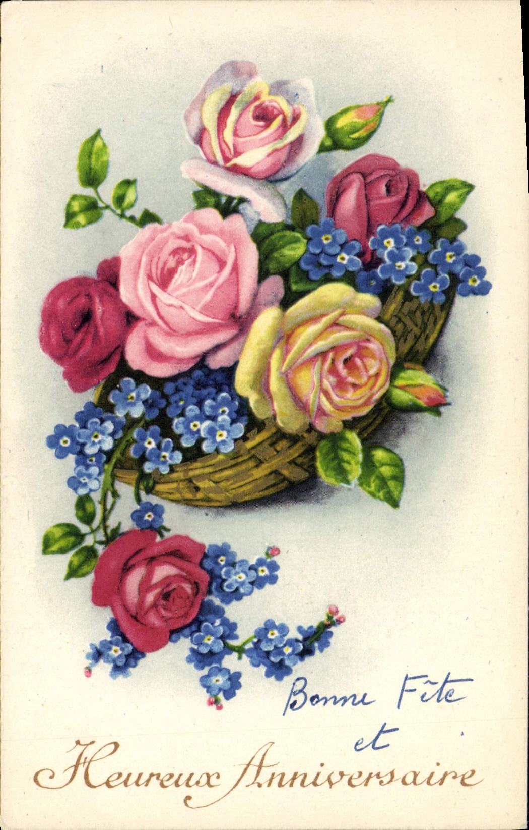 CPA Fantaisie Fleurs