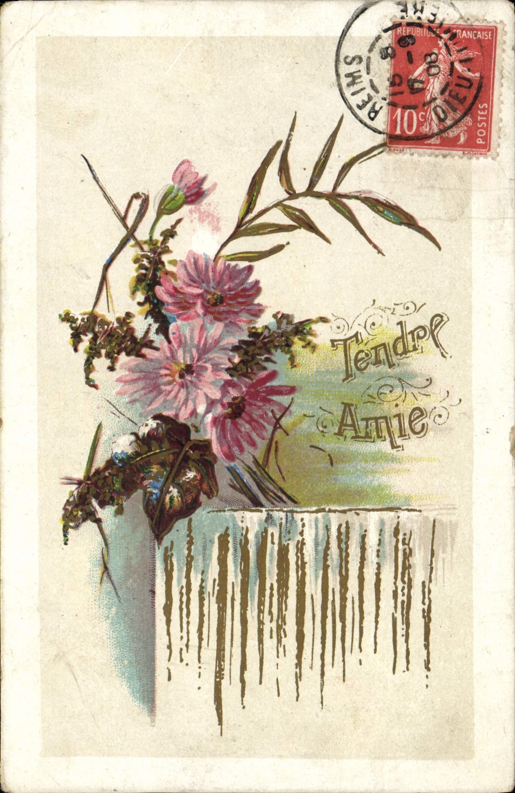 CPA Fantaisie Fleurs 