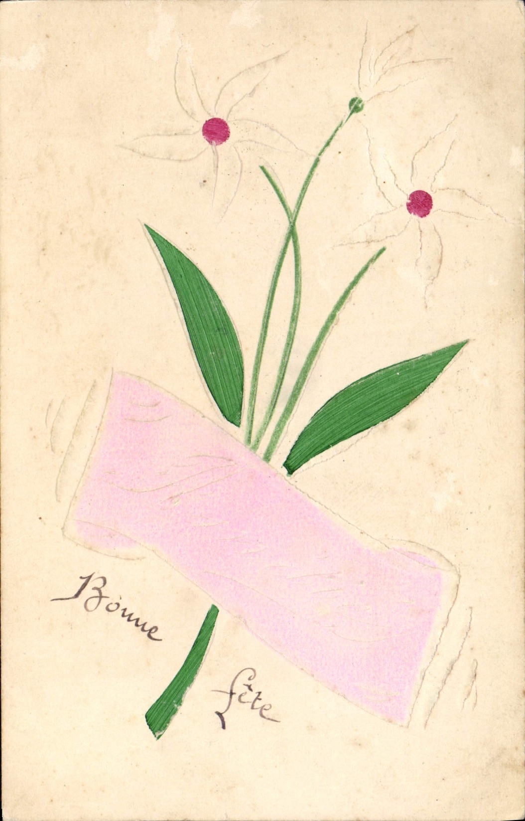 CPA Fantaisie Fleurs 