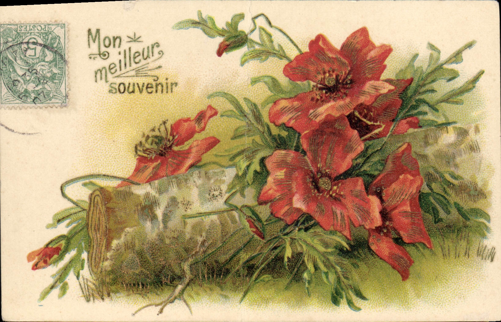 CPA Fantaisie Fleurs