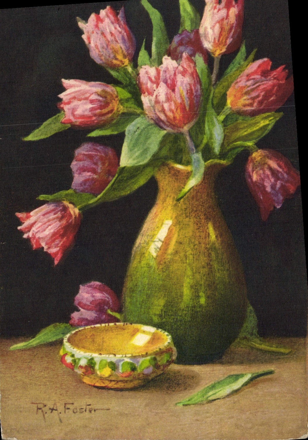 CPA Fantaisie Fleurs