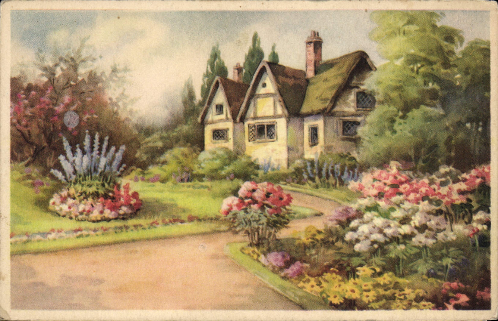 CPA Fantaisie Maison 