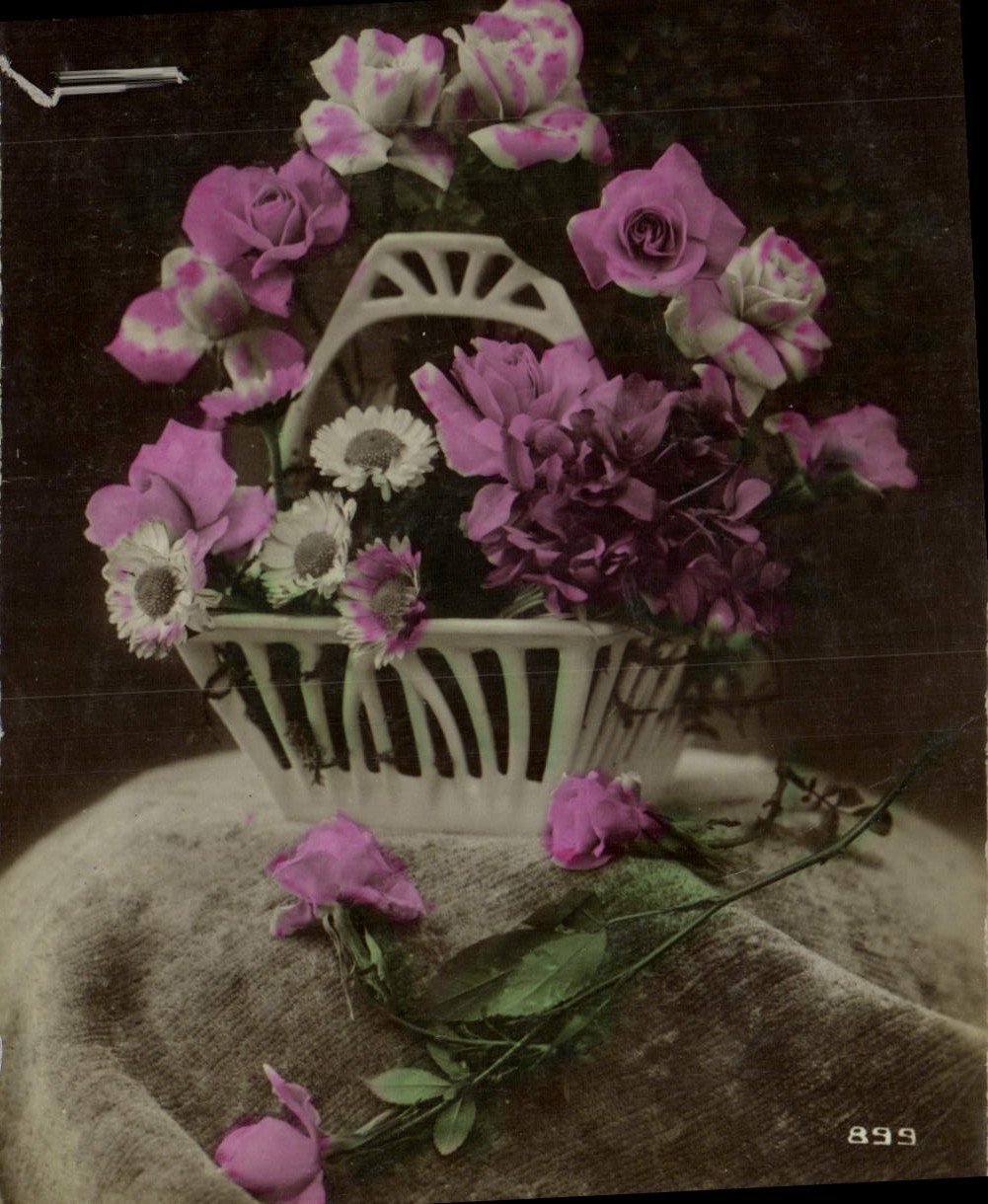 CPA Fantaisie Fleurs