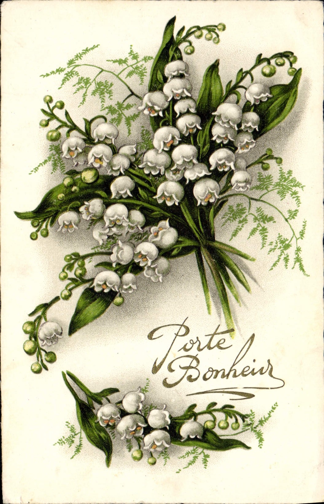 CPA Fantaisie Fleurs Muguet 