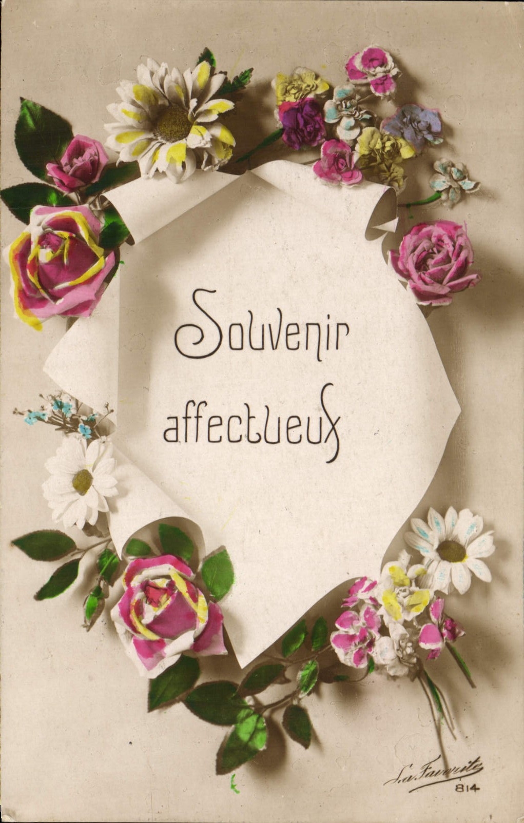 CPA Fantaisie Fleurs 