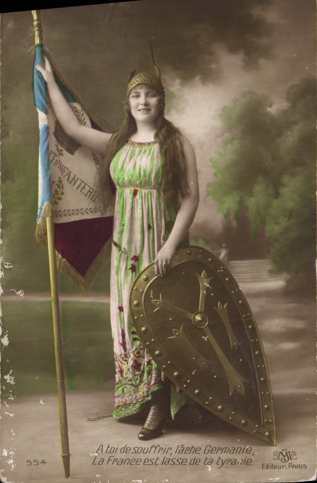 VINTAGE POSTCARD Fantasy Woman Germanic
