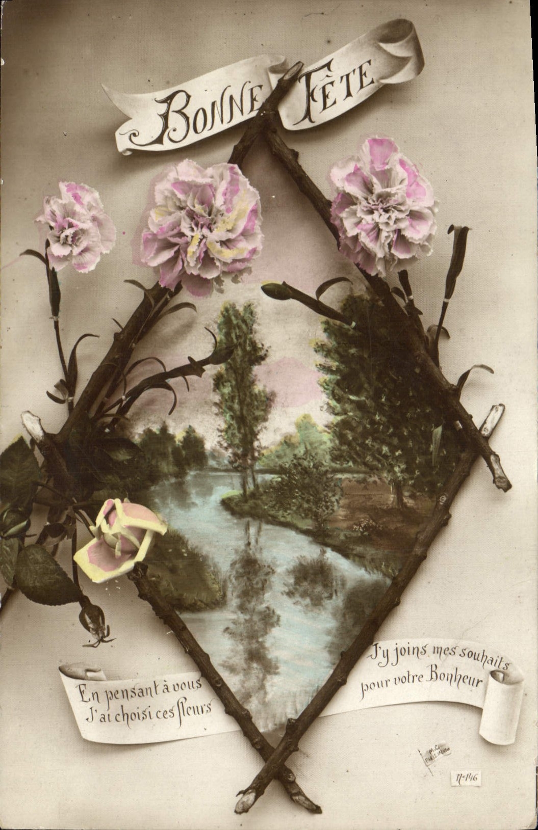 CPA Fantaisie Fleurs