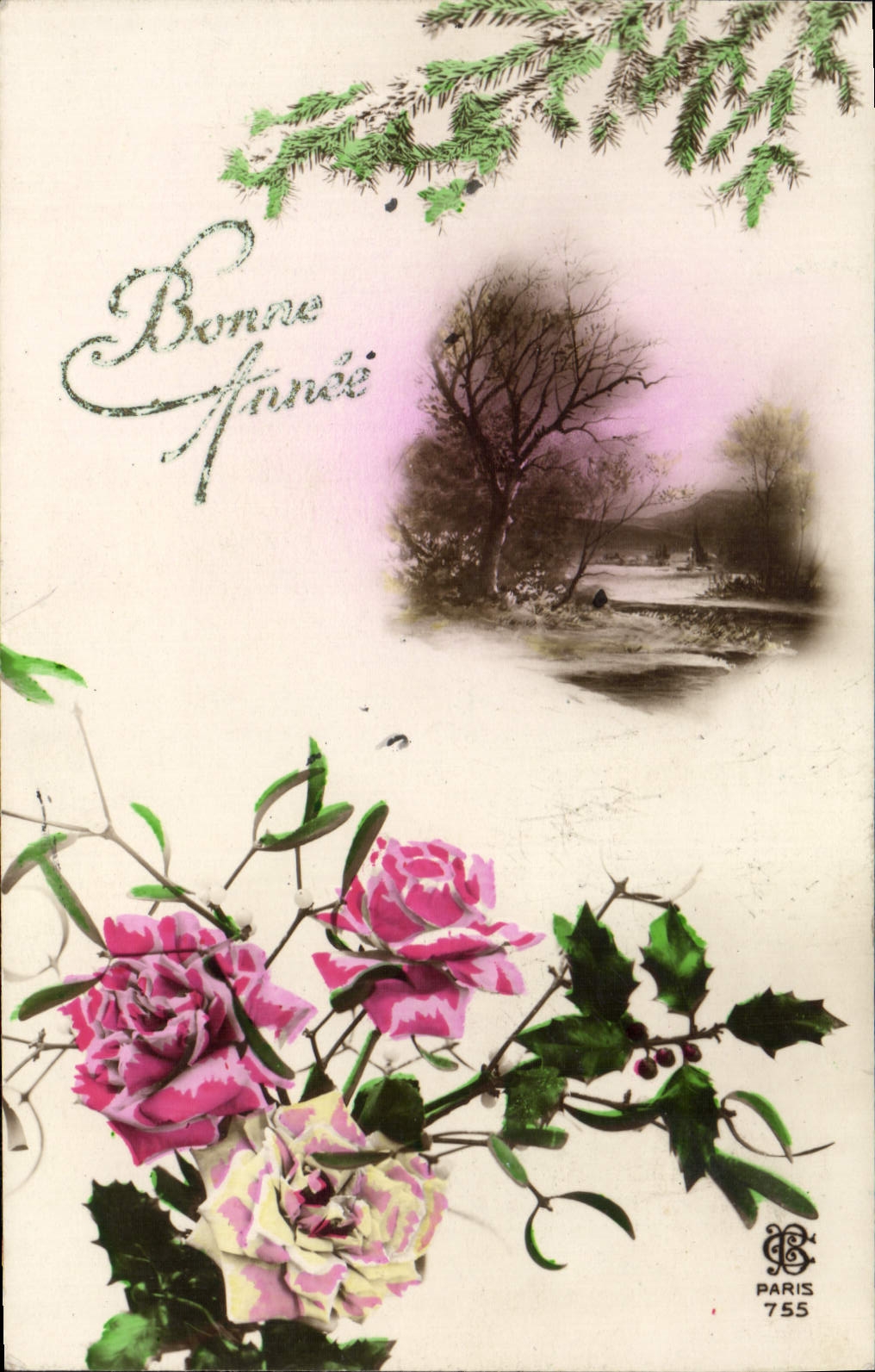 CPA Fantaisie Fleurs