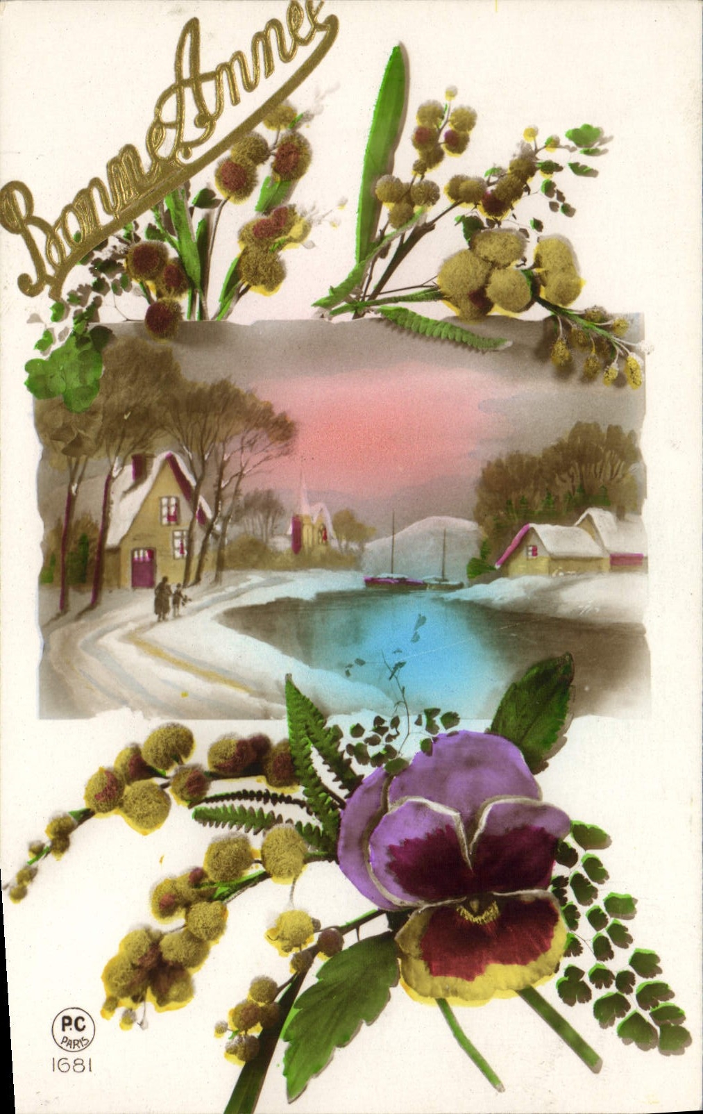 CPA Fantaisie Fleurs