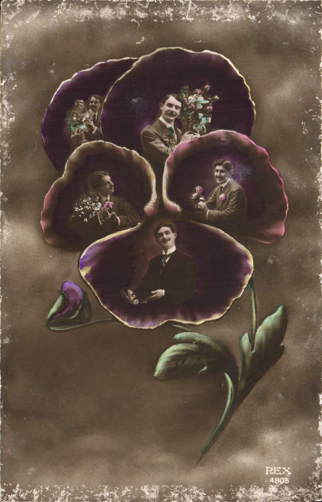 CPA Fantaisie Fleurs