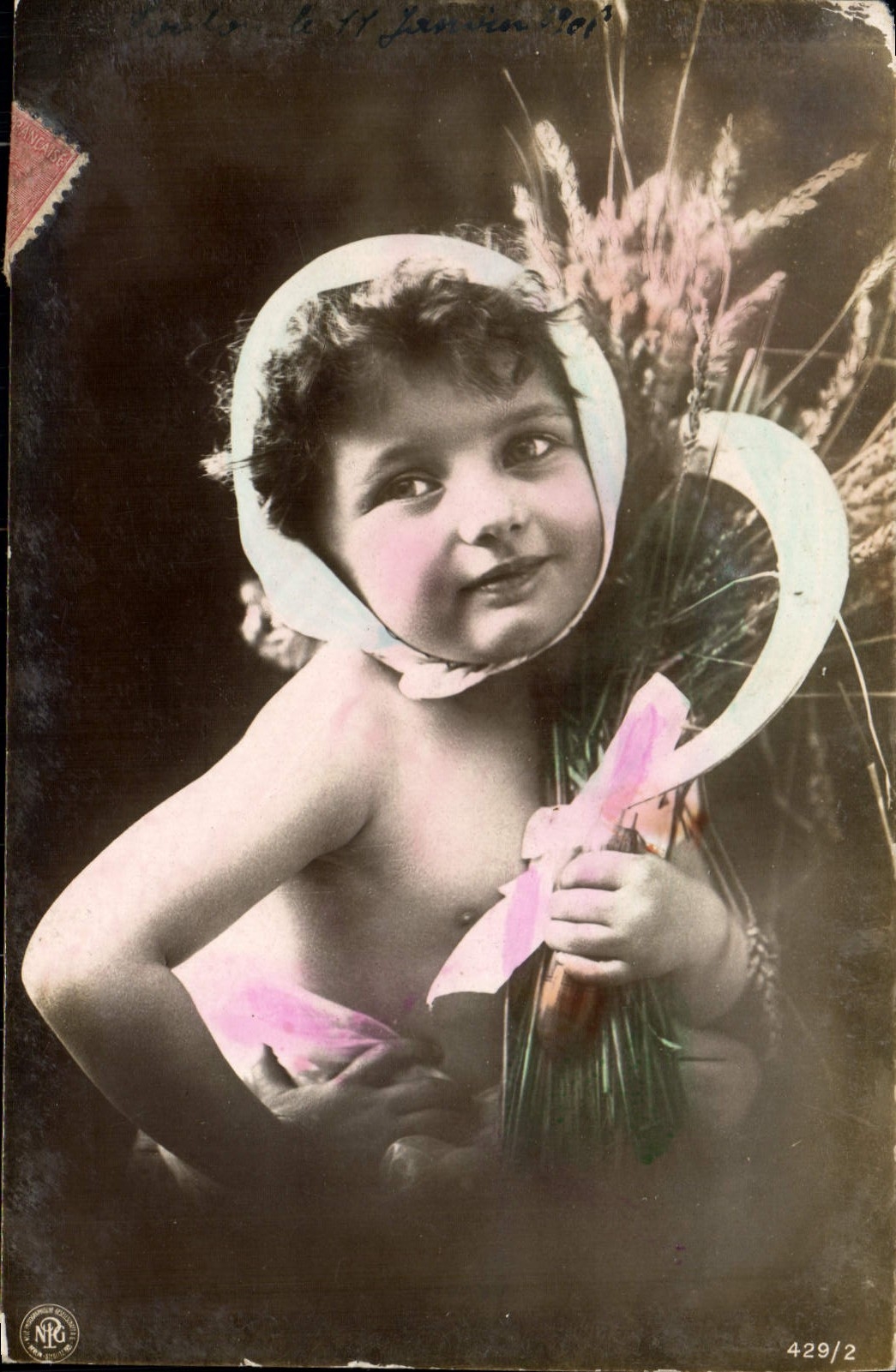 VINTAGE POSTCARD Fantasy Child bill hook