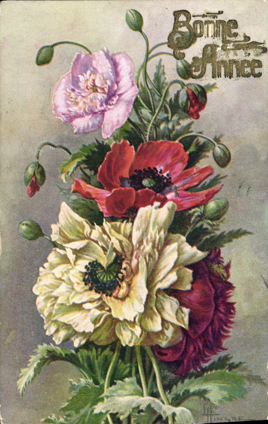 CPA Fantaisie Fleurs