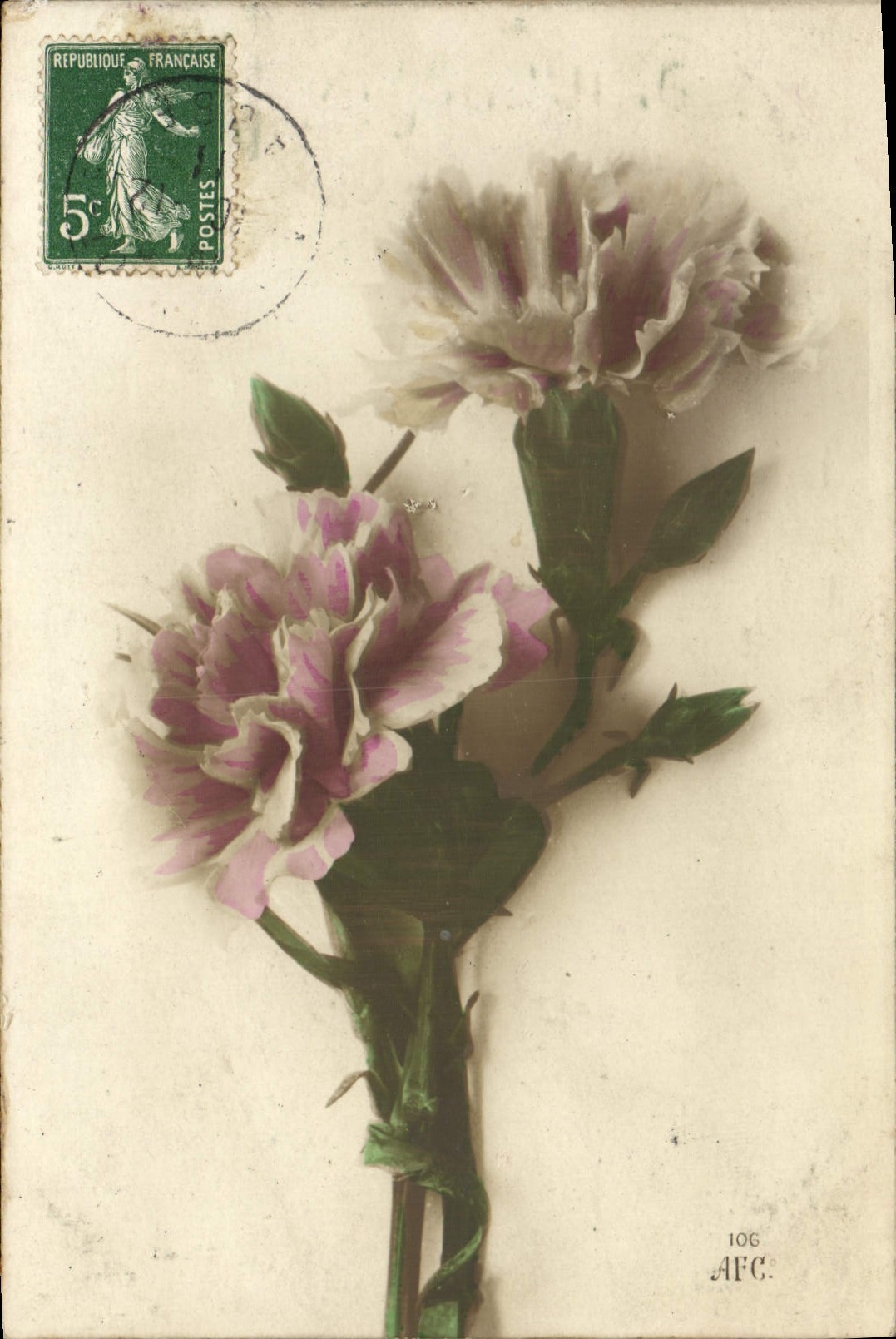 CPA Fantaisie Fleurs