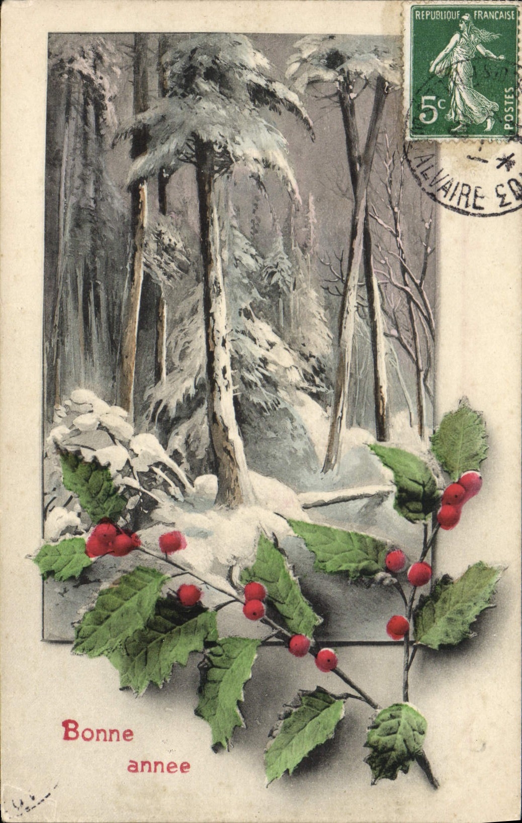 CPA Fantaisie Bonne annee