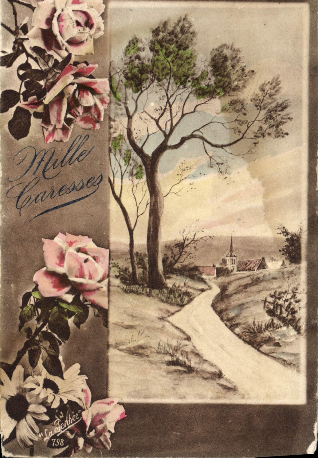 CPA Fantaisie Fleurs