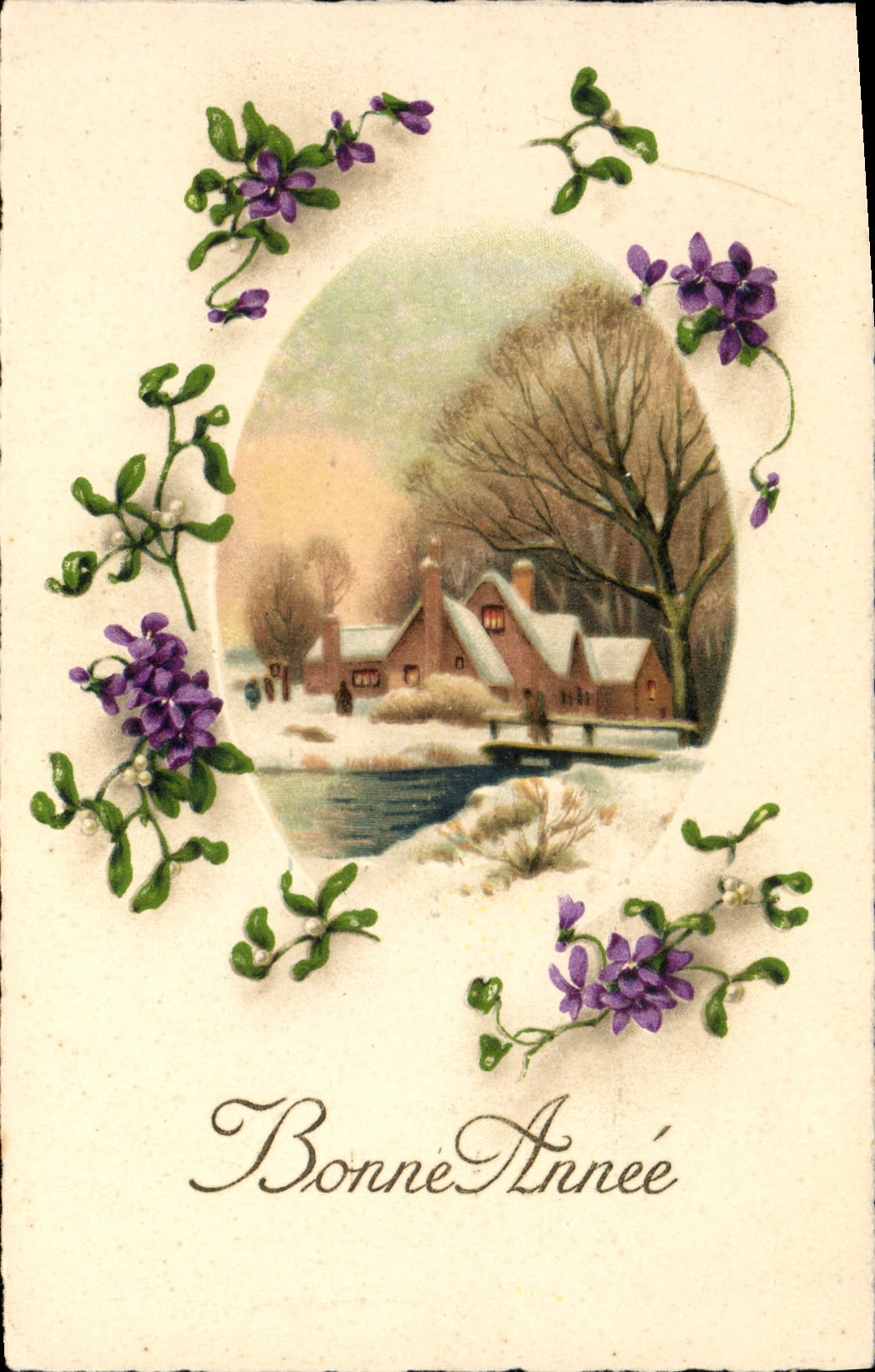 CPA Fantaisie Bonne annee