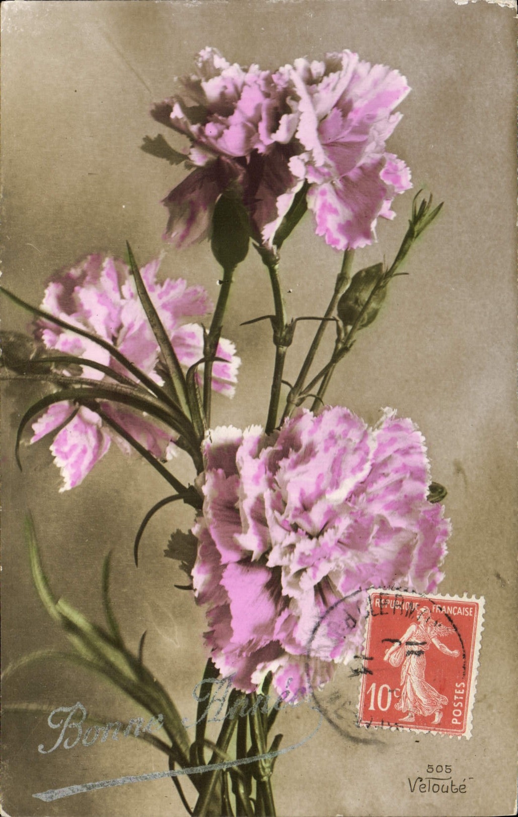 CPA Fantaisie Fleurs