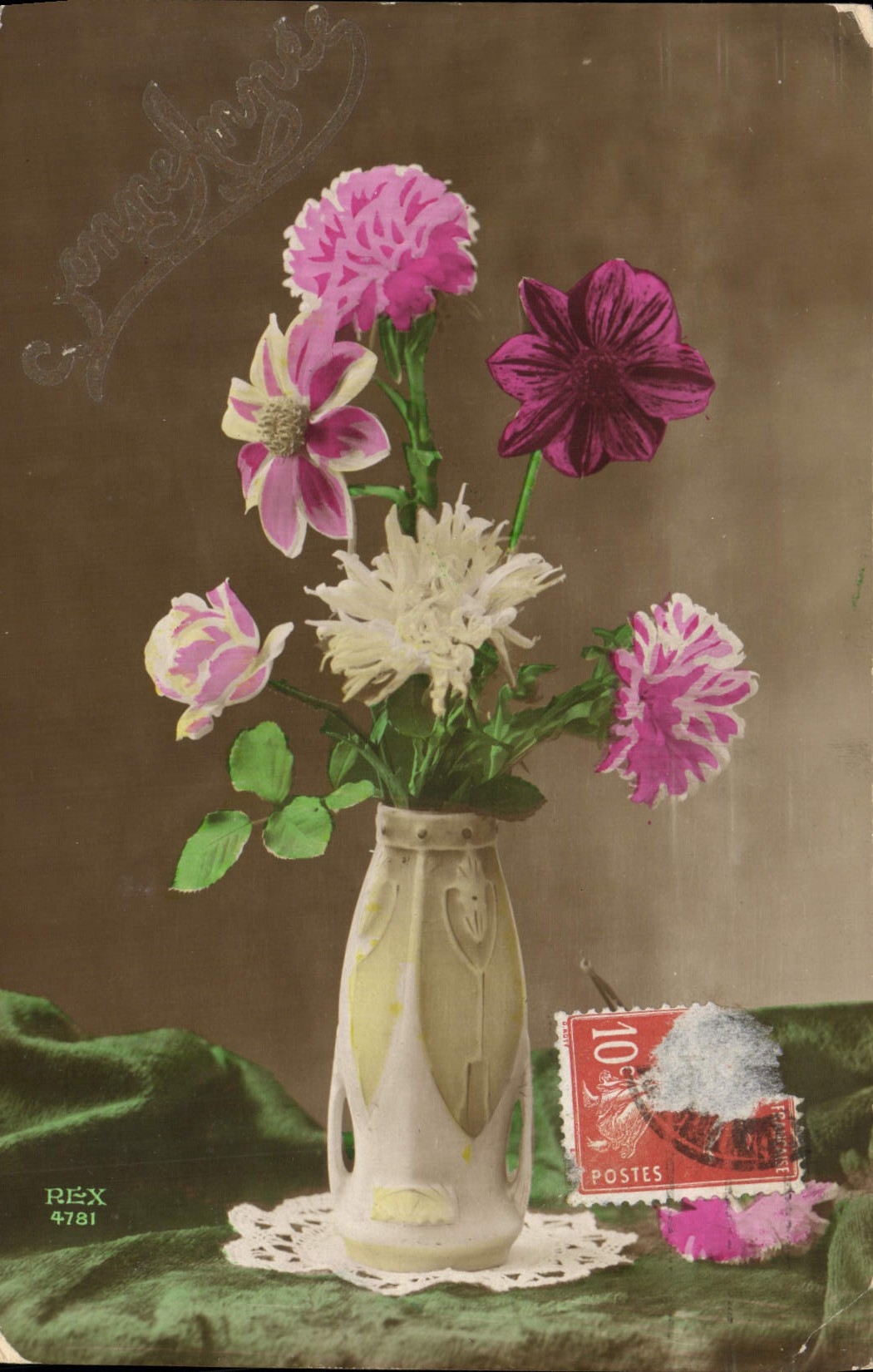 CPA Fantaisie Fleurs