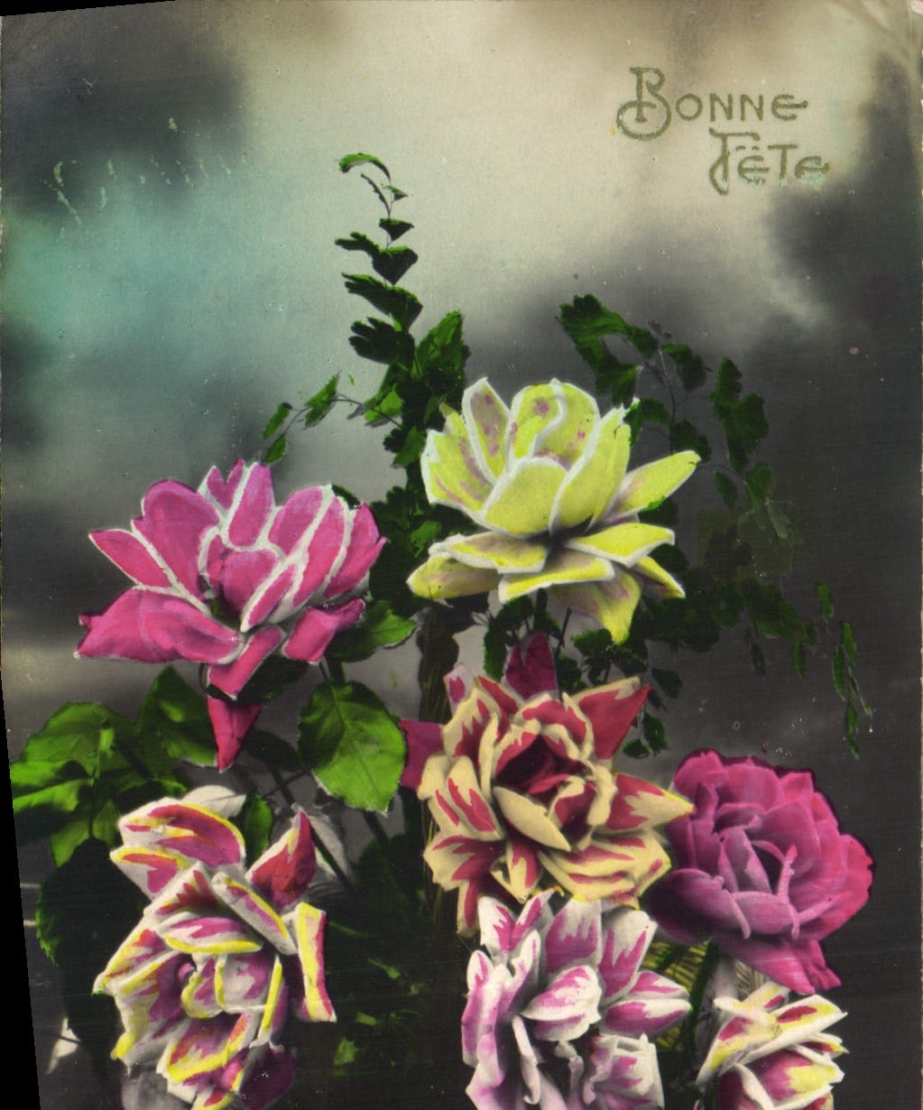 CPA Fantaisie Fleurs