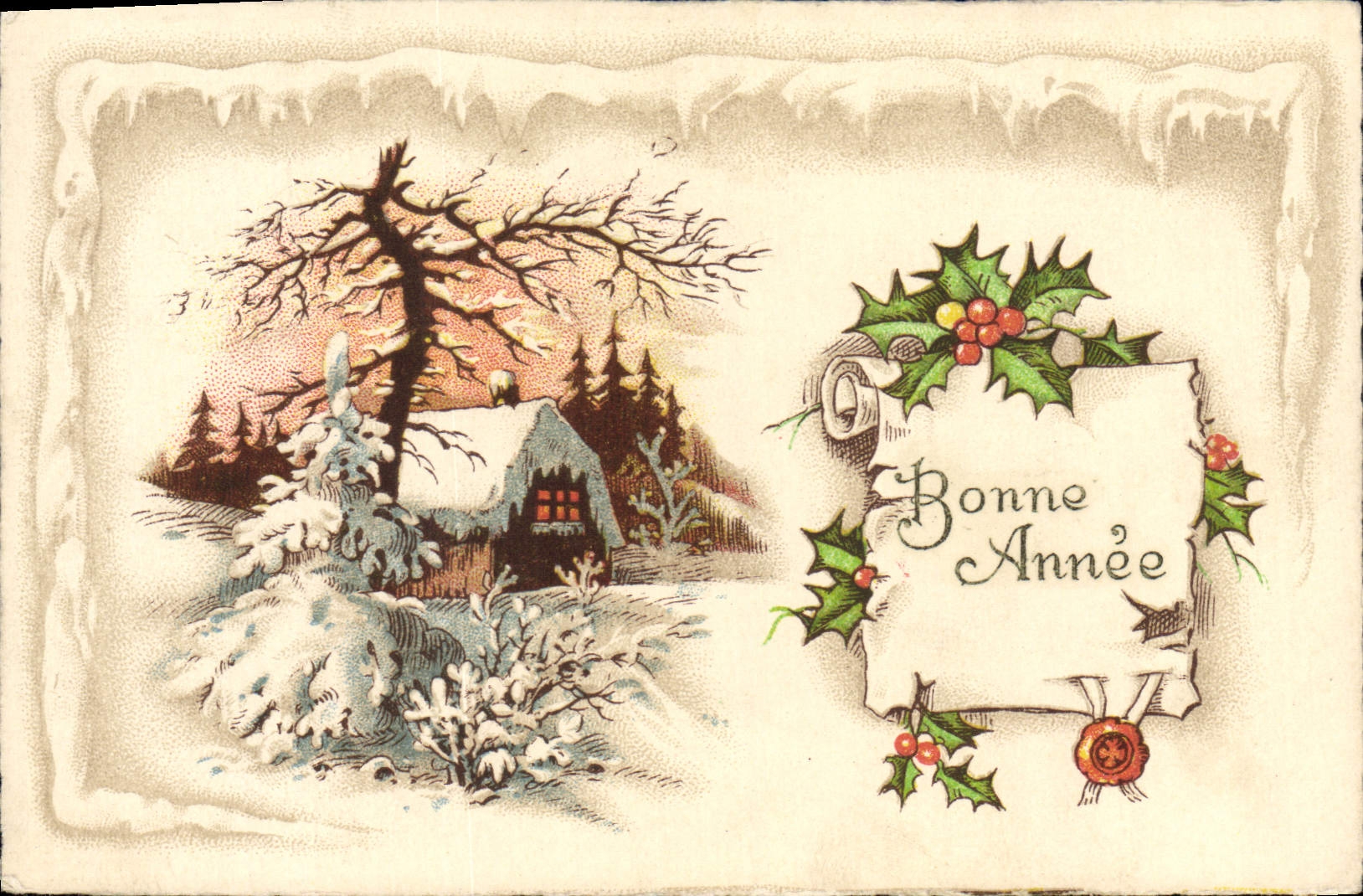 CPA Fantaisie Bonne annee