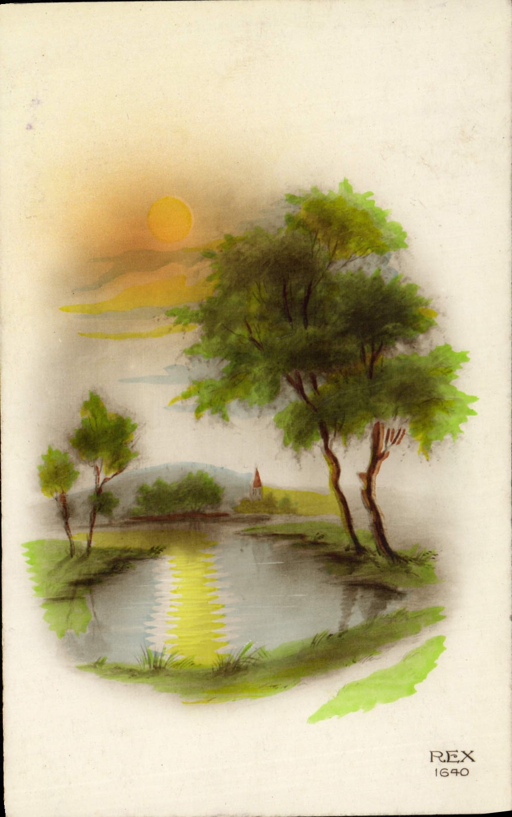 CPA Fantaisie Paysage