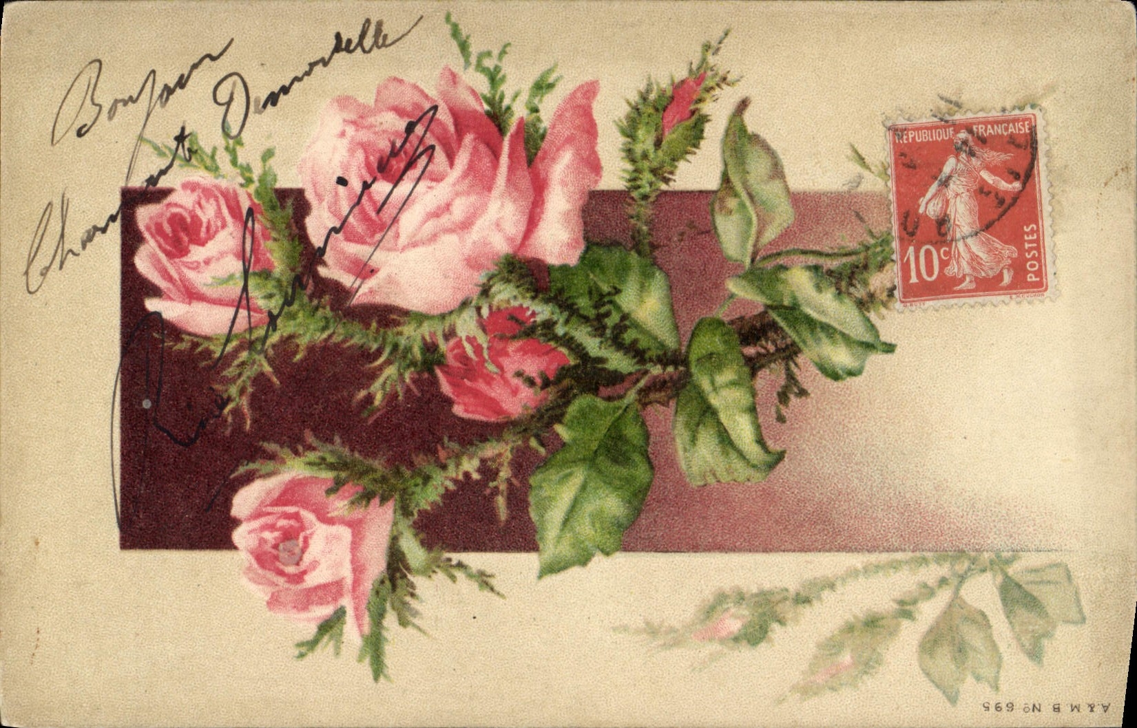 CPA Fantaisie Fleurs