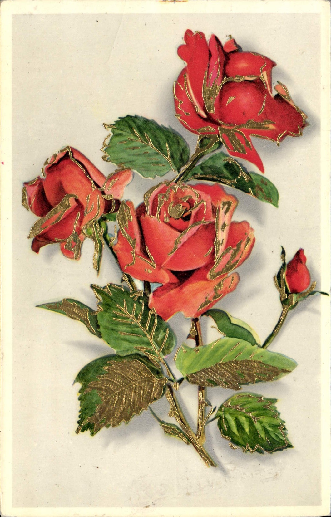 CPA Fantaisie Fleurs