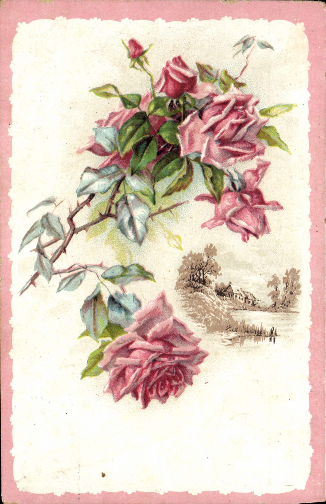 CPA Fantaisie Fleurs