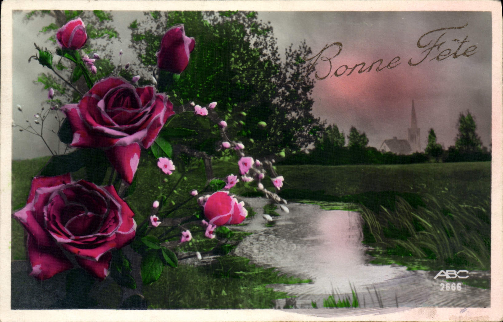 CPA Fantaisie Fleurs