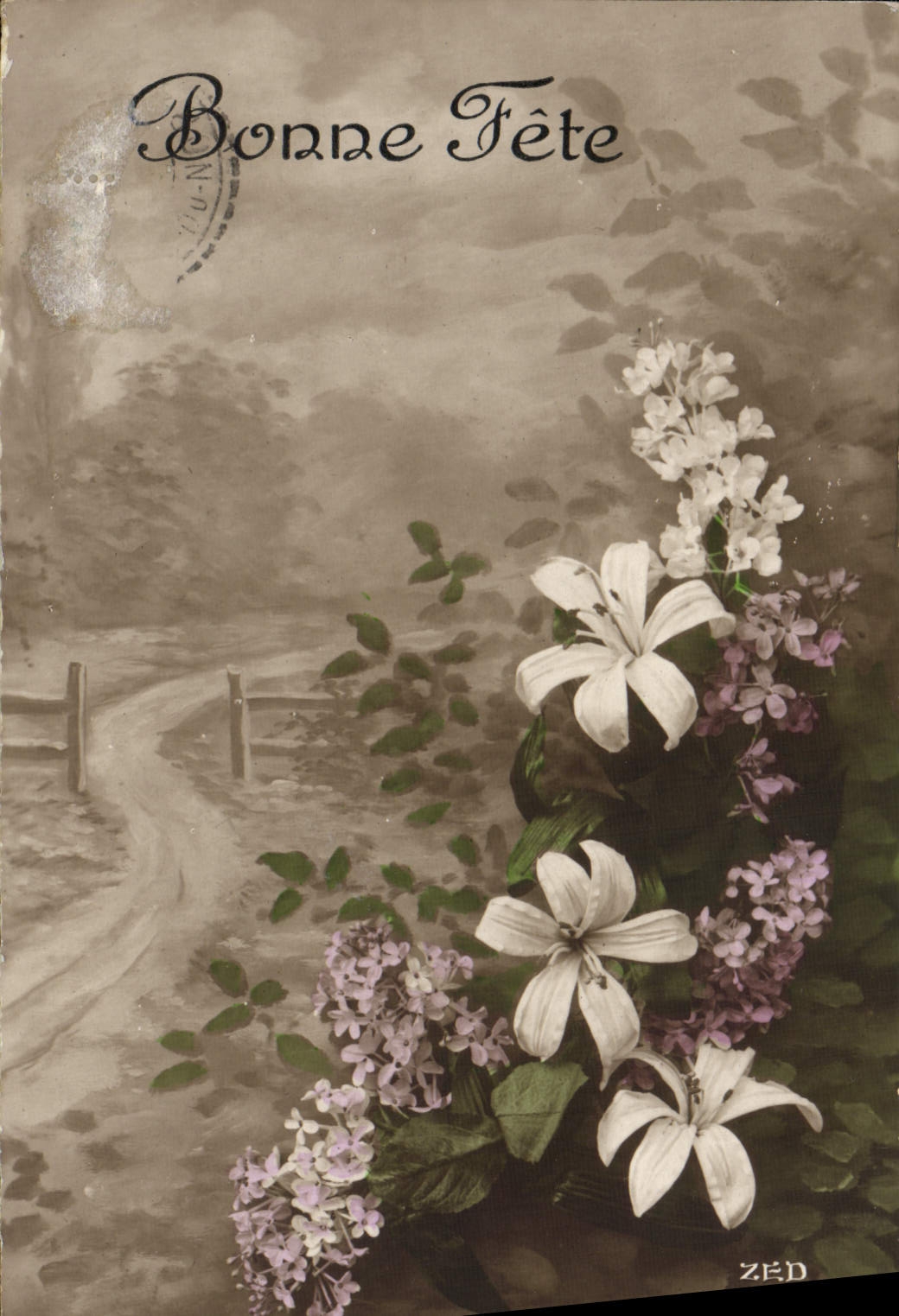 CPA Fantaisie Fleurs