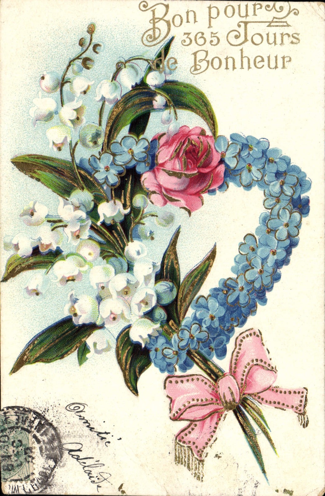 CPA Fantaisie Fleurs Muguet