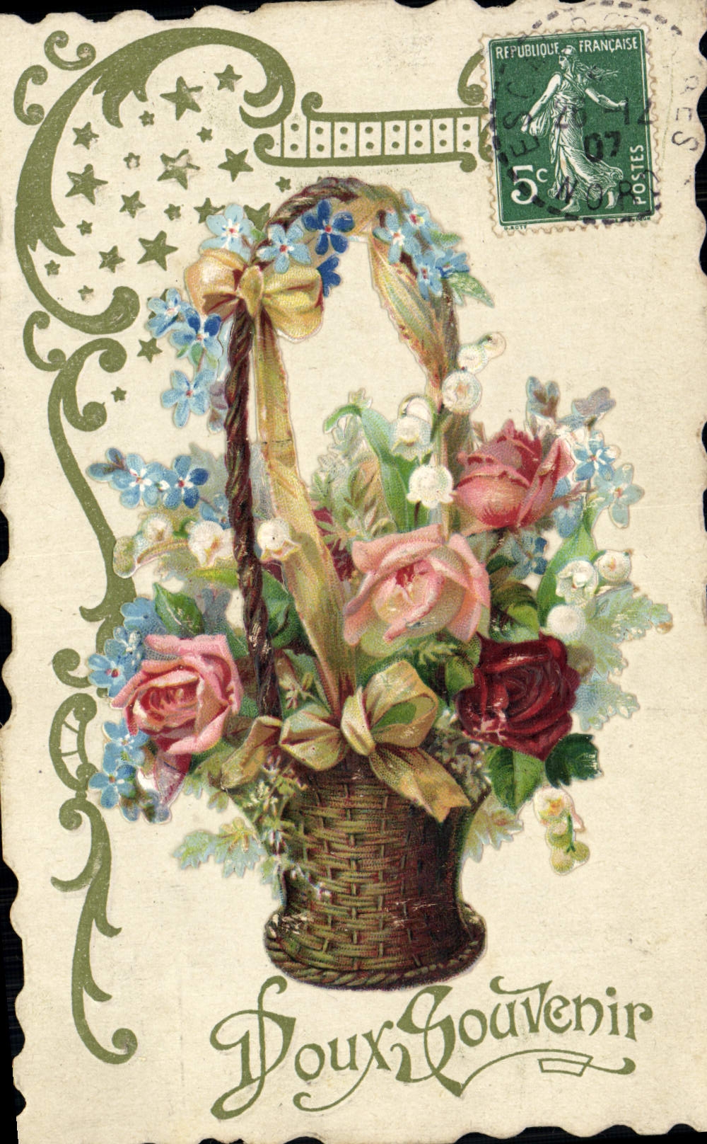 CPA Fantaisie Fleurs 