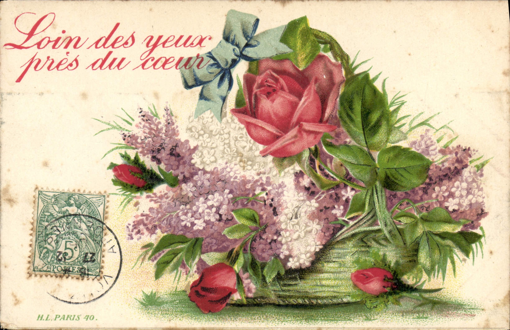 CPA Fantaisie Fleurs