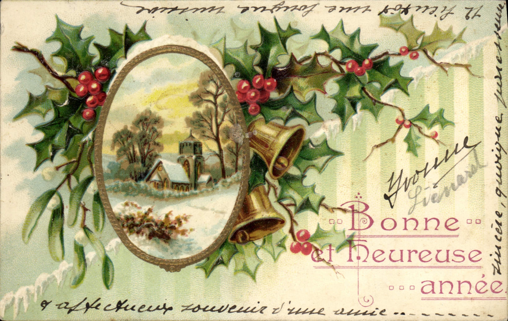 CPA Fantaisie Bonne annee