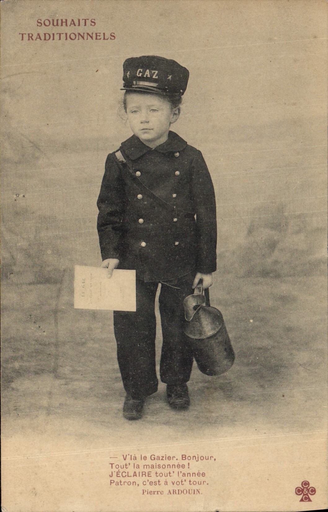 VINTAGE POSTCARD Fantasy Gas Child Gas