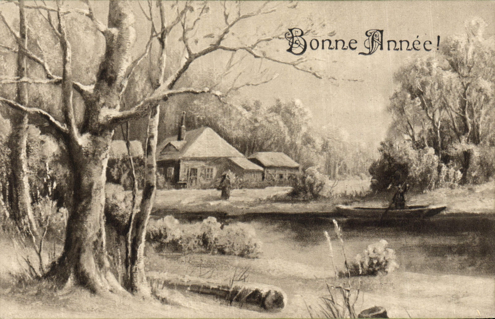 CPA Fantaisie Bonne annee