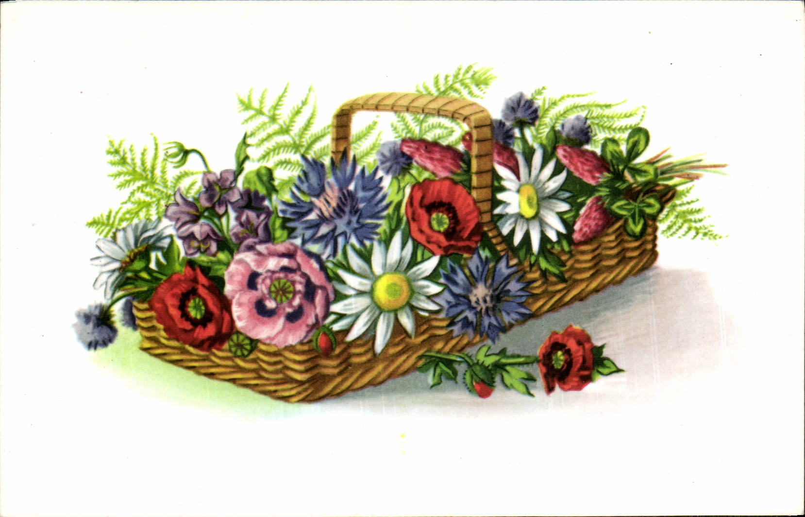 CPA Fantaisie Fleurs