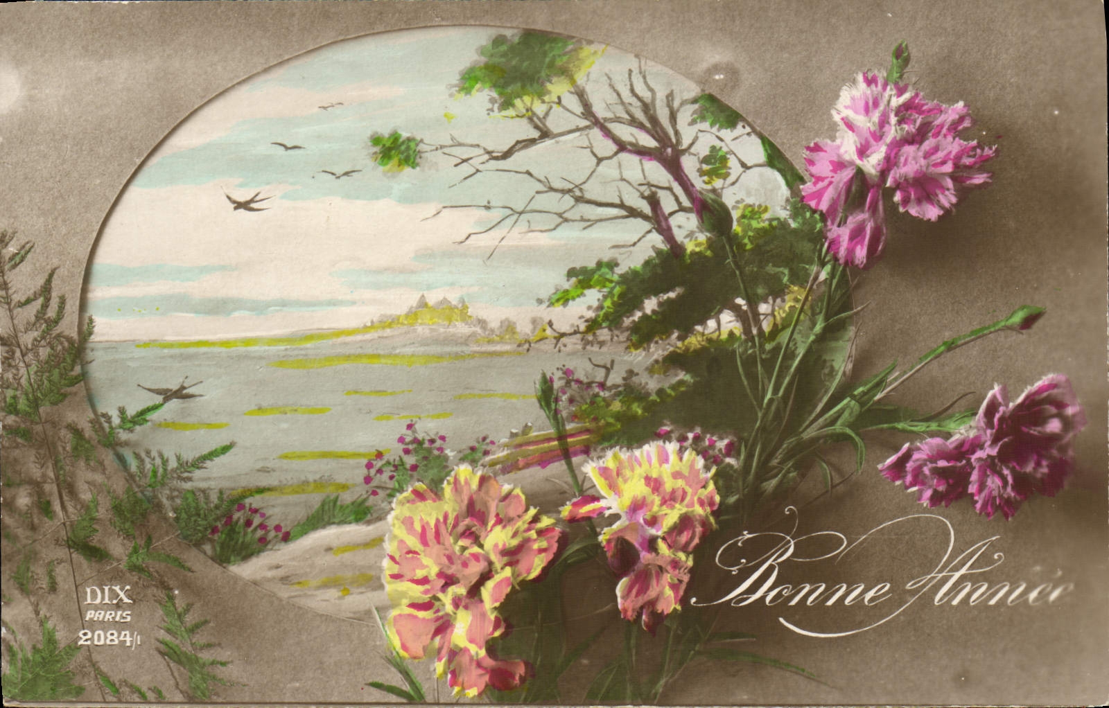 CPA Fantaisie Fleurs