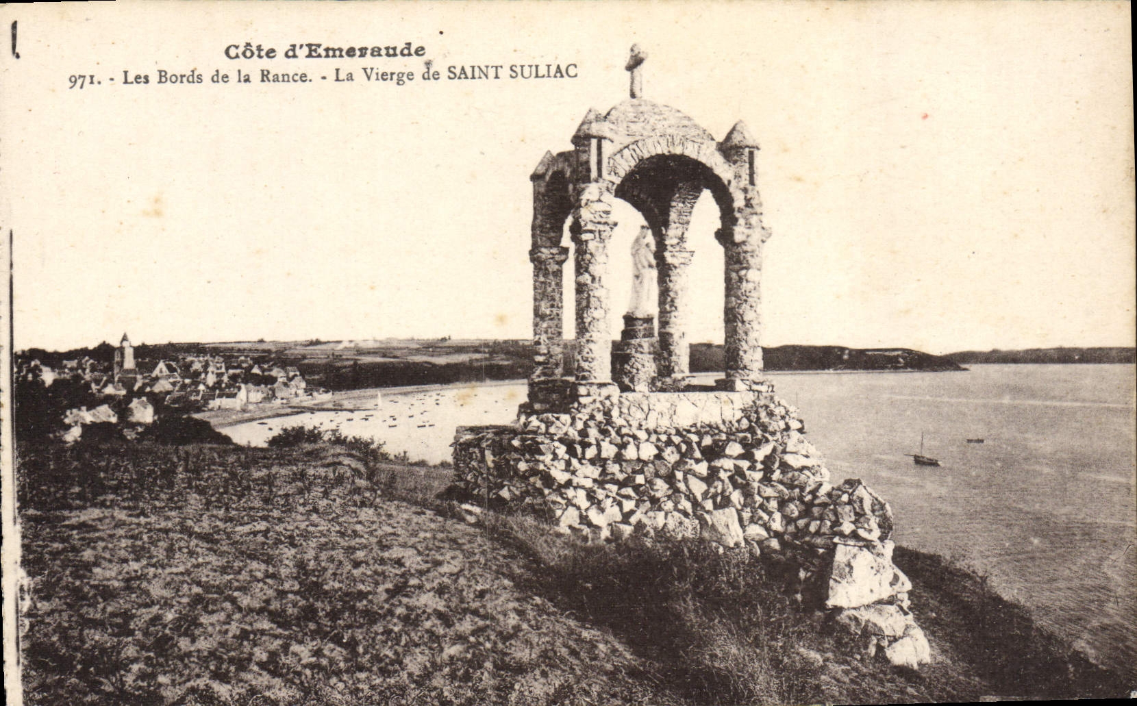 CPA Les Bords de la Rance La vierge de Saint Suliac