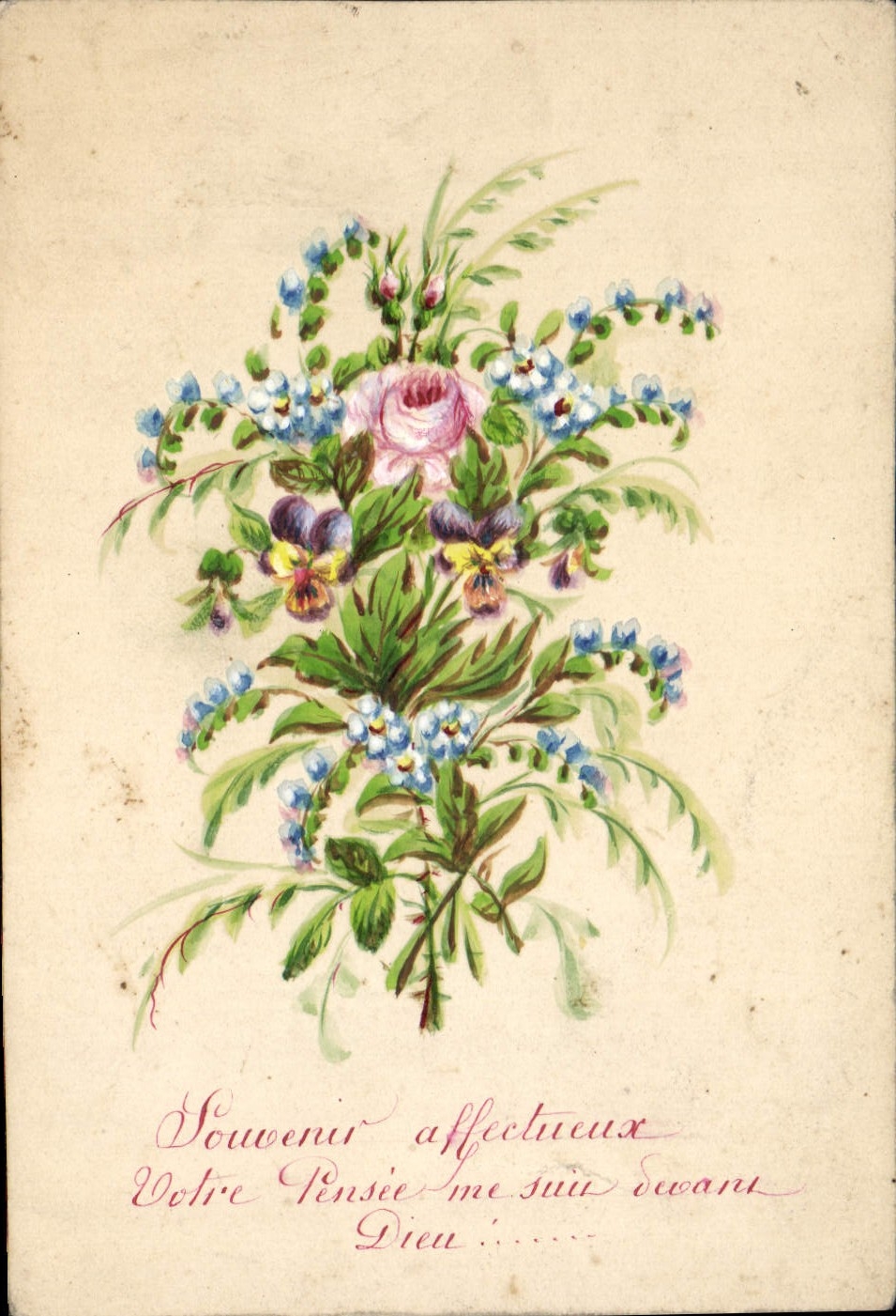 CPA Fantaisie Fleurs 