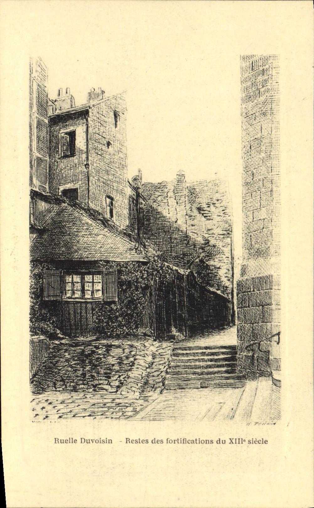 CPA Ruelle Duvoisin Restes des fortifications